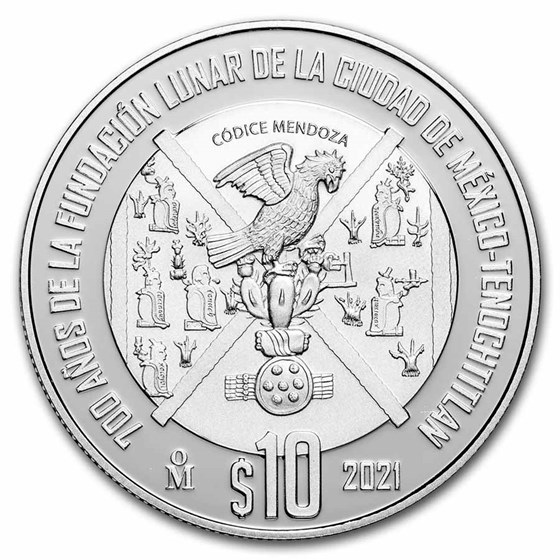 2021 Mexico Silver 700th Anniversary of Lunar Foundation